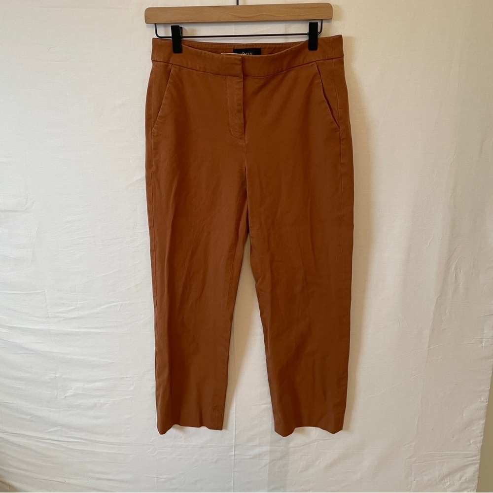 J. Crew Straight Leg Ankle Pants Carmel/Brown Size 6